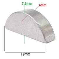 Set 10 pene pentru volanta si ambielaj, 4 x 7.5 x 19 mm, compatibile cu motoare Briggs & Stratton - 2