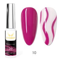 Artistic Liner Gel EVERIN 8ml – 10 | Gel liner roz fuchsia intens pentru designuri nail art și contururi fine - 1
