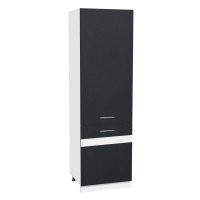 Soldat 60 YANA, 2 usi, corp alb, fronturi gri + alb, 60x60x200 cm - 1