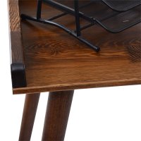 Birou Brady lemn de pin natural nuc 119x59x75cm - 3