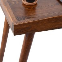 Birou Brady lemn de pin natural nuc 119x59x75cm - 4