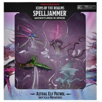 Miniaturi D&D Icons of the Realms Ship Scale - Astral Elf Patrol - 1