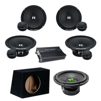 Pachet Difuzoare Auto cu subwoofer Volvo V60 2011-2018 Deaf Bonce Hannibal 1000 W - 1