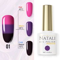 Oja Semipermanenta Natali THERMO-01 - Nuanțe Diverse pentru Unghii Perfecte - 1
