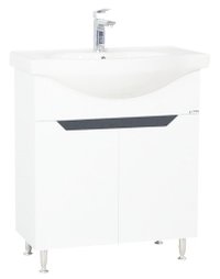 Set Baza front MDF si Lavoar seria 050, 70 cm alb antracit - 1
