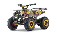 ATV electric pentru copii NITRO Torino Quad 1200W 48V snowy tyres, yellow Grafiti - 1