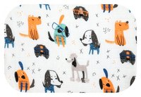 Scutec pentru bebelusi EgaKids, cu fibra din bambus, versatil, reutilizabil, dimensiune 60 x 60 cm, modelCute Dogs - 2