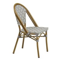Scaun dining Lauria alb, 57x45x88 cm - Eleganță și confort - 1
