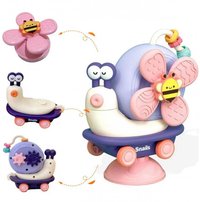 Jucarie interactiva pentru copii Malplay Funny Snail, fixare cu ventuza, dimensiune 16.5 x 12.5 x 8 cm - 5
