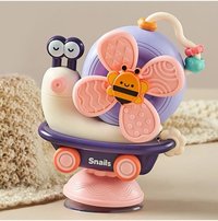 Jucarie interactiva pentru copii Malplay Funny Snail, fixare cu ventuza, dimensiune 16.5 x 12.5 x 8 cm - 9