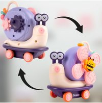 Jucarie interactiva pentru copii Malplay Funny Snail, fixare cu ventuza, dimensiune 16.5 x 12.5 x 8 cm - 10
