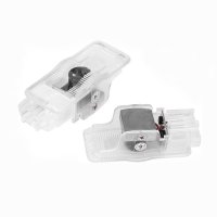 Set 2 Bucati Emblema Logo LED Portiera dedicata Marca Auto PEUGEOT - 4