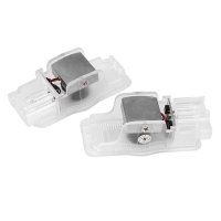 Set 2 Bucati Emblema Logo LED Portiera dedicata Marca Auto PEUGEOT - 8