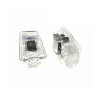 Set 2 Bucati Emblema Logo LED Portiera dedicata Marca Auto PEUGEOT - 1