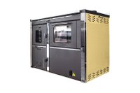 Termosemineu FORNELLO STAR CREM 34 kw pe combustibil solid ( lemn,carbune,bricheti ) ce se poate utiliza atat pentru incalzirea locuintelor, cat si pentru gatit (este prevazuta cu plita si cuptor pentru gatit) si este echipat cu pompa de circulatie - 1