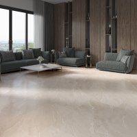Gresie portelanata Lagom Sand 60 x 120 cm mata rectificata tip marmura pentru interior si exterior - 2