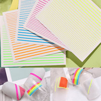 Sticker decor unghii roz neon - 2