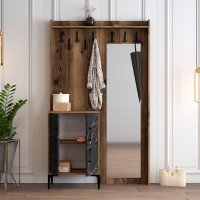 Cuier pentru Hol Berlin BC - Walnut, Negru Marble - 3