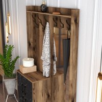 Cuier pentru Hol Berlin BC - Walnut, Negru Marble - 4