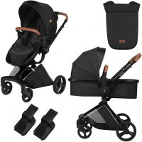 Carucior transformabil 2 in 1 Nasjo Onyx Skiddou Negru - 8