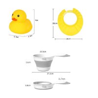 Cadita pliabila bebe Little Mom cu suport metalic, pernuta anatomica, termometru si accesorii Albastru - 1