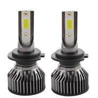 Set 2 LED-uri Auto Techstar® V6, H7, 40w, 4000 Lumeni, 6500K, AUTO, 12-24 Volti, COB, Canbus, Radiator Aluminiu - 2