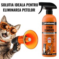 SHAW PetStandard solutie profesionala enzimatica pentru eliminarea petelor cu neutralizare mirosuri câini și pisici, 750ml - 2