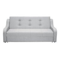 Canapea extensibila VALY II cu lada de depozitare, 3 locuri, gri deschis, 215x90x95 cm - 1