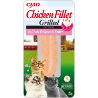 INABA Ciao Fillet, Pui și Creveți, plic recompense fără cereale pisici, (în sos), 25g - 3