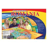 Joc de societate educativ „Sa descoperim Romania” pentru 8+ ani, multicolor - 1