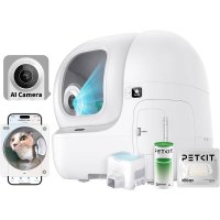 Litiera smart cu autocuratare PETKIT Purobot Max Pro with Camera Self-Cleaning pentru pisici, Recunoastere faciala, 8L - 1