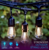Ghirlanda Luminoasa cu Panou Solar, de 25m/30m cu 25/30 becuri cu lumina calda, cu Telecomanda - 30m - 2