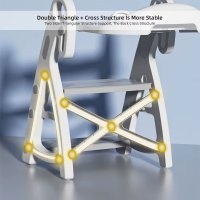 Reductor WC copii Little Mom StepUp Baby Pink, reglabil pe inaltime, cu manere ergonomice, colac moale detasabil din spuma PU, design anti-stropire, compatibilitate universala - 2