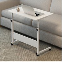 Birou laptop ajustabil cu roti, 80 cm x 40 cm - design modern - 1
