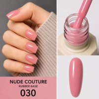 Rubber Base Everin Nude Couture 30 - Baza Rubber Dusty Rose Fara HEMA si TPO - 1