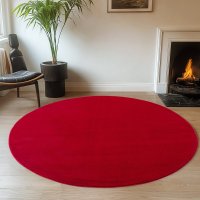 Covor rotund Joy Rosu 160x160 cm - 3