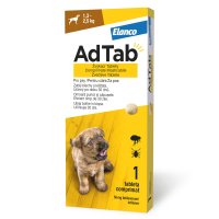 ADTAB, deparazitare externă câini, comprimate masticabile ADTAB, deparazitare externă câini, XS(1.2 - 2.5kg), comprimate masticabile, 56.25mg x 1buc - 2