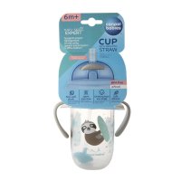 Cana anti-vasare cu pai Canpol babies Model Exotic 56/606_GREY, 270ml - 1