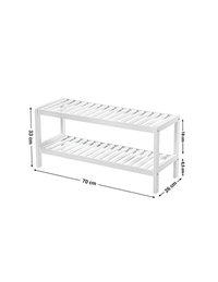 Suport pentru pantofi, Songmics, Alb, LBS02WT, 70 x 26 x 33 cm - 4