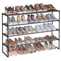 Pantofar modular Songmics Deky, Negru, 116x30x72 cm - Solutie practica pentru hol - 1