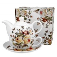 Set Tea for One Zahra, 350 ml, cu design floral - 1