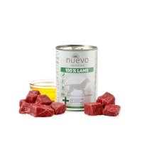 NUEVO Sensitive 100% Lamb 400 g - Hrana umeda monoproteica pentru caini, cu miel, fara cereale - 1