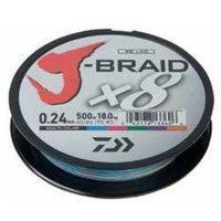 Fir de Pescuit Daiwa J-Braid X8 Multicolor 150m - 0.18 mm - 2