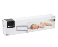 Bariera de protectie pentru pat copii KikkaBoo I am Safe Grey 120 cm,fixare stabila,rabatabila,potrivita pentru saltele de la 12-20 cm,colturi rotunjite,material textil de inalta calitate - 1