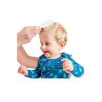 Set pieptan si perie din peri naturali BabyJem Pink - 1