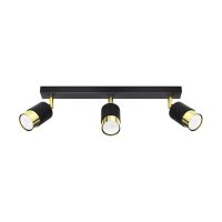 Lustra Sollux Nero Auriu 45x5x18 cm - Design Modern si Iluminare Reglabila - 1
