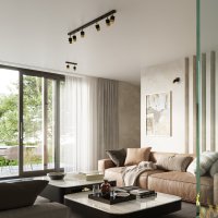 Lustra Sollux Nero Auriu 45x5x18 cm - Design Modern si Iluminare Reglabila - 6