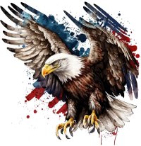 Sticker decorativ, Vultur American, Multicolor, 60 cm, 1270STK-5 - 1