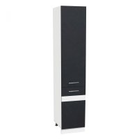 Soldat 40 YANA, 2 usi, corp alb, fronturi gri + alb, 40x60x200 cm - 1