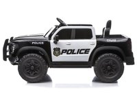 Masinuta electrica Police P5 pentru copii, 4 motoare de 45W, acumulator 12V7Ah, telecomanda 2.4G, scaun din piele, roti EVA, lumini LED, bluetooth, USB, card micro SD, intrare MP3 - 4